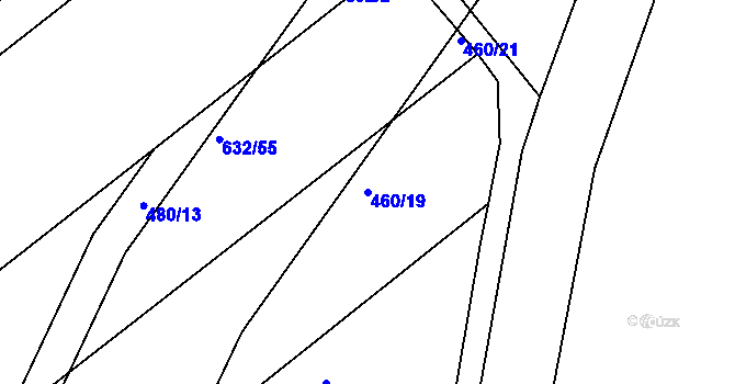 Parcela st. 460/19 v KÚ Šelešovice, Katastrální mapa