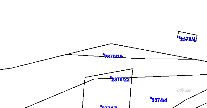 Parcela st. 2370/19 v KÚ Jaroměř, Katastrální mapa