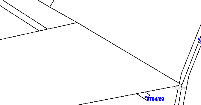 Parcela st. 3784/36 v KÚ Jaroměř, Katastrální mapa