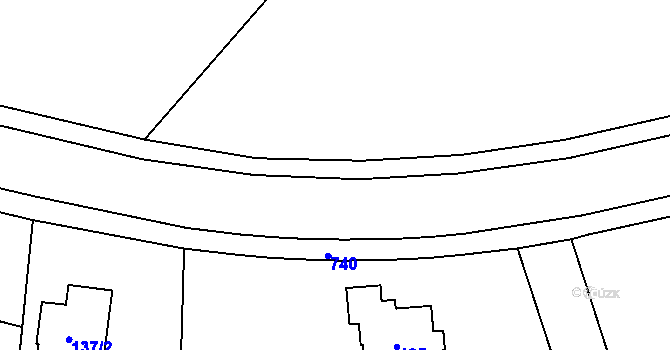 Parcela st. 741 v KÚ Josefov u Jaroměře, Katastrální mapa