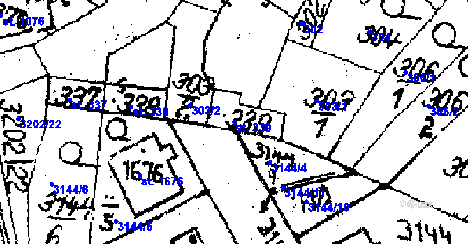 Parcela st. 339 v KÚ Jaroměřice nad Rokytnou, Katastrální mapa