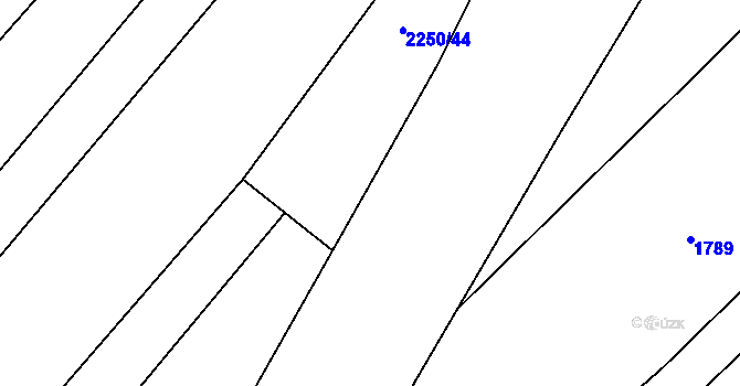 Parcela st. 2250/22 v KÚ Jaroměřice nad Rokytnou, Katastrální mapa