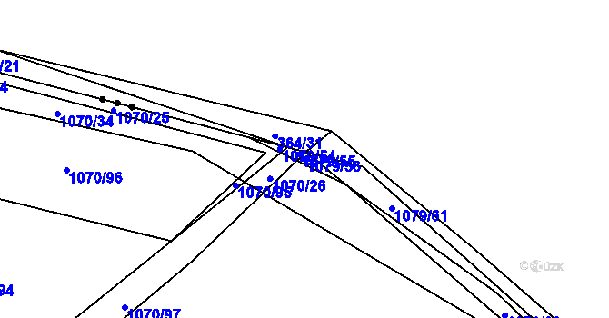 Parcela st. 1079/56 v KÚ Jarov u Blovic, Katastrální mapa