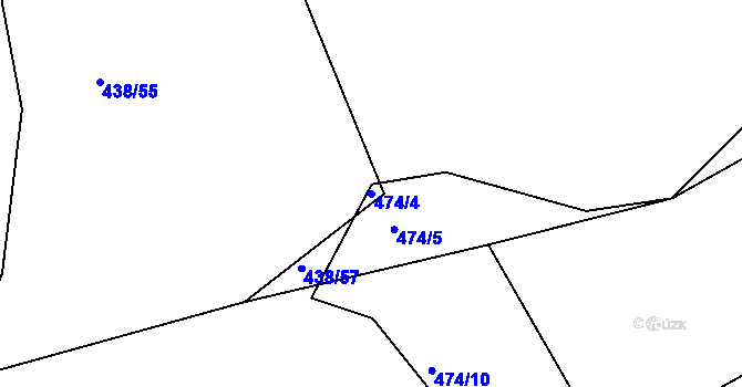 Parcela st. 474/4 v KÚ Jarov, Katastrální mapa