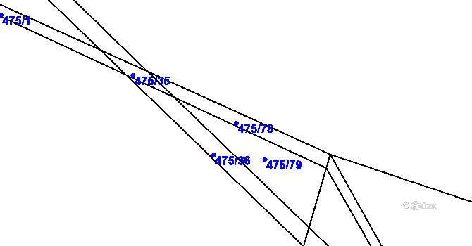 Parcela st. 475/78 v KÚ Jarpice, Katastrální mapa