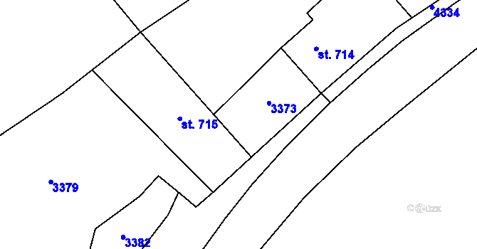 Parcela st. 325/3 v KÚ Jasenná na Moravě, Katastrální mapa