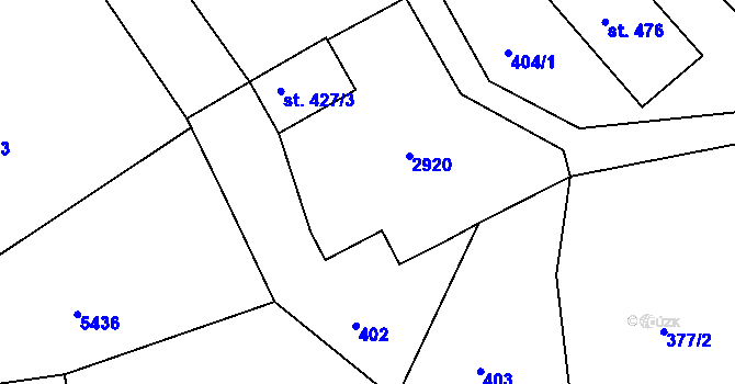 Parcela st. 47 v KÚ Javornice, Katastrální mapa