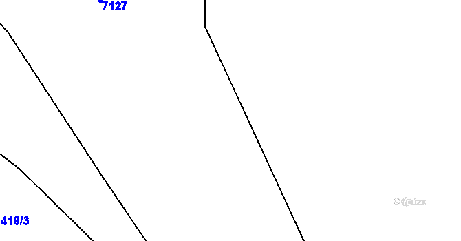 Parcela st. 420/1 v KÚ Javornice, Katastrální mapa