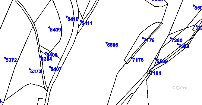 Parcela st. 928/1 v KÚ Javornice, Katastrální mapa