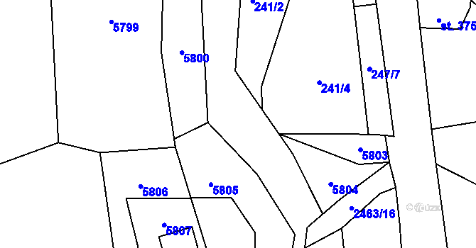 Parcela st. 2678/11 v KÚ Javornice, Katastrální mapa