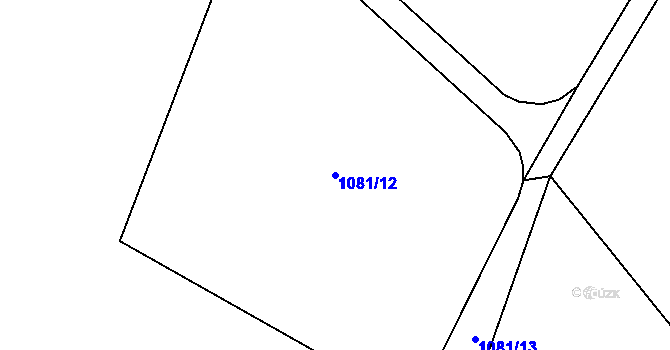 Parcela st. 1081/12 v KÚ Javorník u Svitav, Katastrální mapa