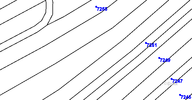 Parcela st. 271/2 v KÚ Javorník nad Veličkou, Katastrální mapa