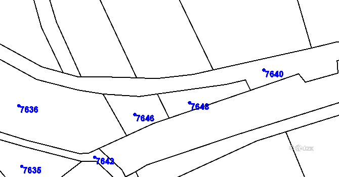 Parcela st. 724 v KÚ Javorník nad Veličkou, Katastrální mapa