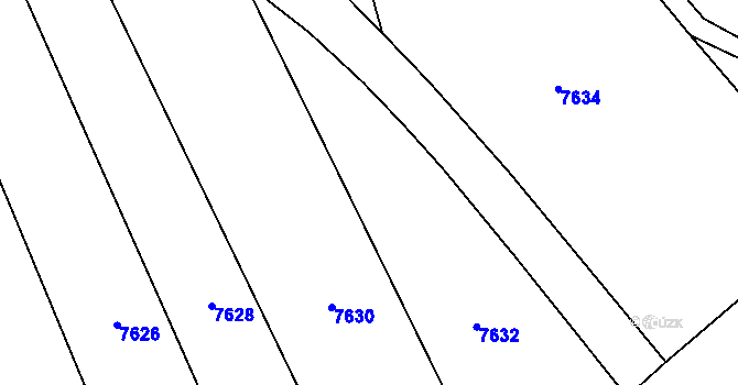 Parcela st. 749/3 v KÚ Javorník nad Veličkou, Katastrální mapa