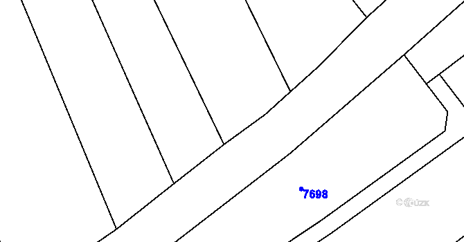 Parcela st. 749/5 v KÚ Javorník nad Veličkou, Katastrální mapa
