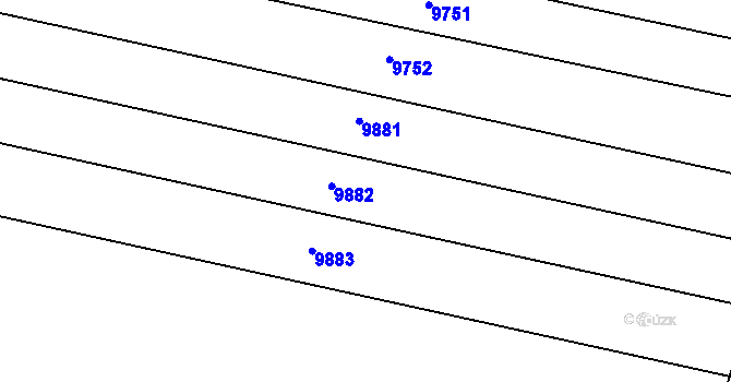 Parcela st. 4216/33 v KÚ Javorník nad Veličkou, Katastrální mapa