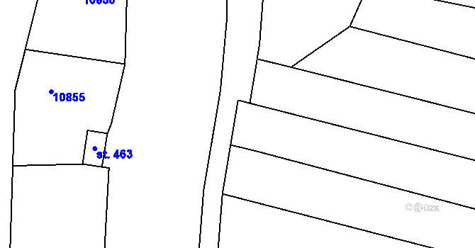 Parcela st. 5938/11 v KÚ Javorník nad Veličkou, Katastrální mapa