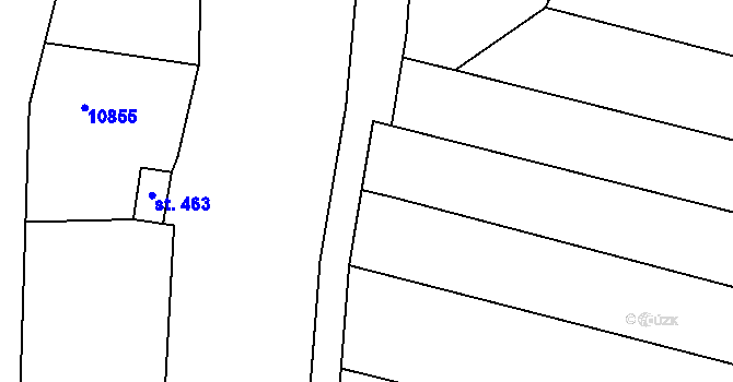 Parcela st. 5938/12 v KÚ Javorník nad Veličkou, Katastrální mapa