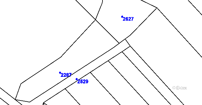 Parcela st. 475/1 v KÚ Javůrek, Katastrální mapa
