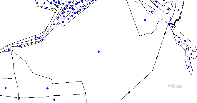 Parcela st. 645/3 v KÚ Bělá u Jedlé, Katastrální mapa