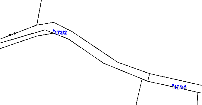 Parcela st. 173/7 v KÚ Beranova Lhota, Katastrální mapa