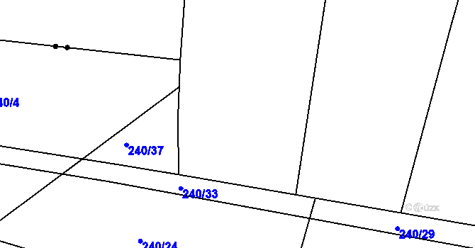 Parcela st. 183/3 v KÚ Beranova Lhota, Katastrální mapa