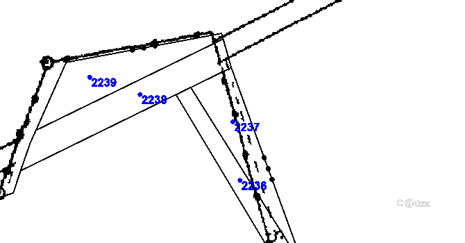Parcela st. 2237 v KÚ Jedousov, Katastrální mapa