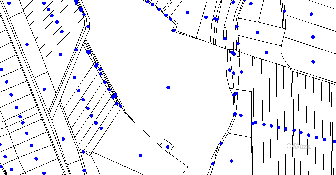 Parcela st. 2406/1 v KÚ Jedovnice, Katastrální mapa