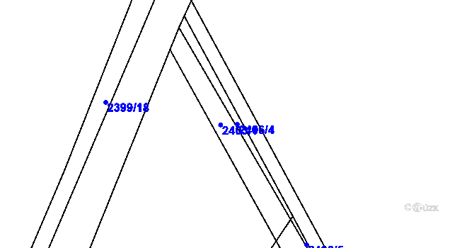 Parcela st. 2406/4 v KÚ Jedovnice, Katastrální mapa