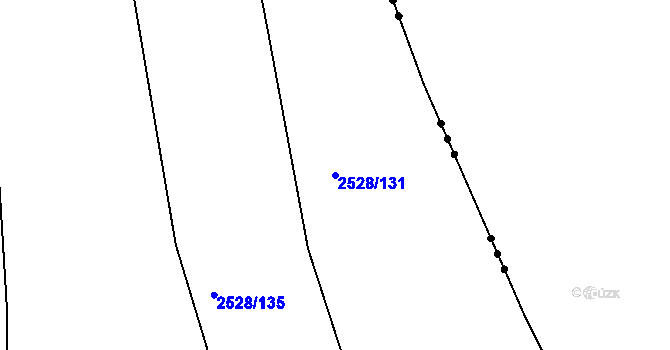 Parcela st. 2528/131 v KÚ Jedovnice, Katastrální mapa