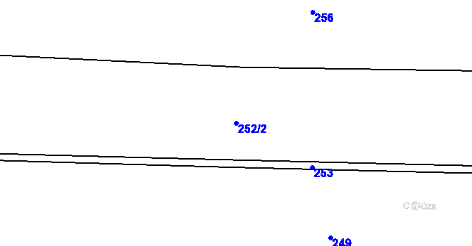 Parcela st. 252/2 v KÚ Jehnědí, Katastrální mapa