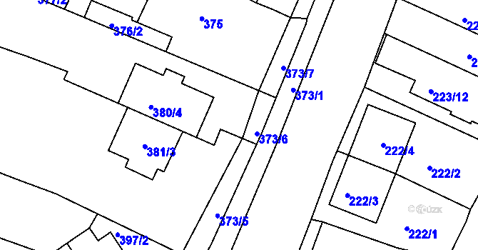 Parcela st. 380/3 v KÚ Jehnice, Katastrální mapa