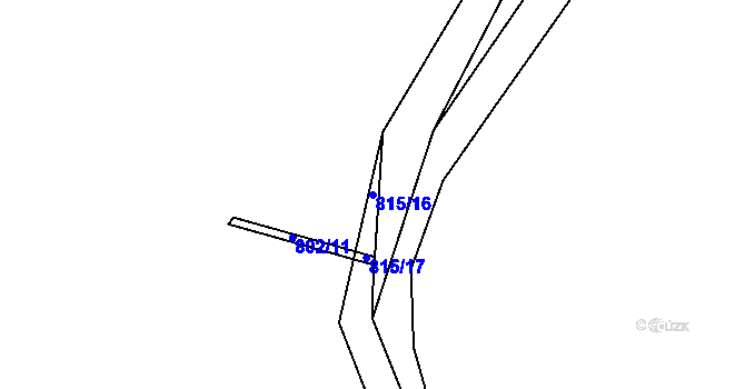 Parcela st. 815/16 v KÚ Jehnice, Katastrální mapa