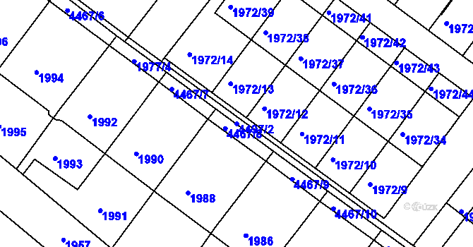 Parcela st. 4497/2 v KÚ Jemnice, Katastrální mapa