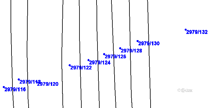 Parcela st. 2979/126 v KÚ Jemnice, Katastrální mapa