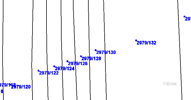 Parcela st. 2979/130 v KÚ Jemnice, Katastrální mapa
