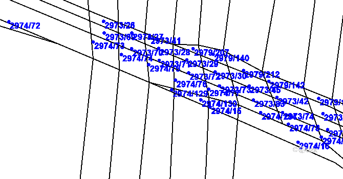 Parcela st. 2974/129 v KÚ Jemnice, Katastrální mapa