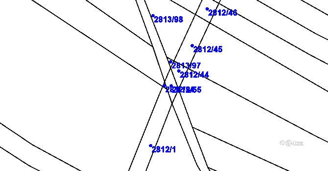 Parcela st. 2812/54 v KÚ Jemnice, Katastrální mapa