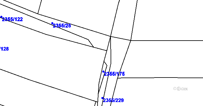 Parcela st. 2355/230 v KÚ Jemnice, Katastrální mapa