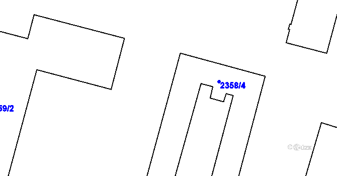 Parcela st. 2355/211 v KÚ Jemnice, Katastrální mapa