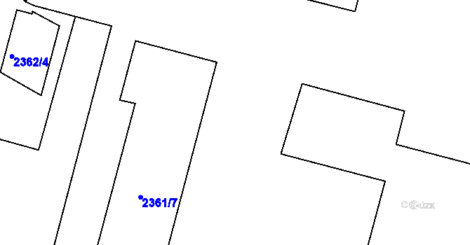 Parcela st. 2355/156 v KÚ Jemnice, Katastrální mapa