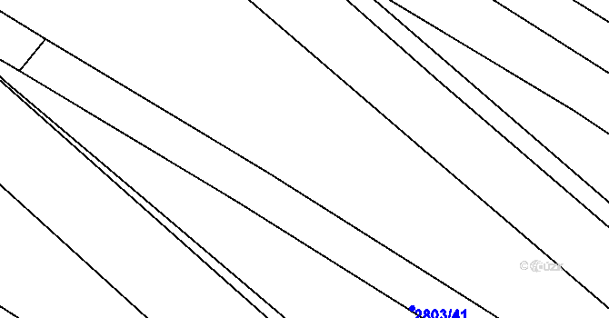 Parcela st. 2803/40 v KÚ Jemnice, Katastrální mapa