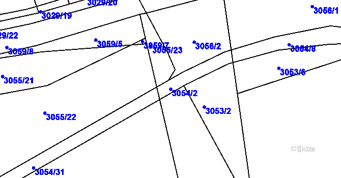 Parcela st. 3054/2 v KÚ Jemnice, Katastrální mapa