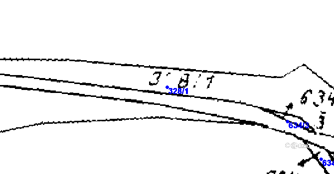 Parcela st. 328/1 v KÚ Jemníky, Katastrální mapa