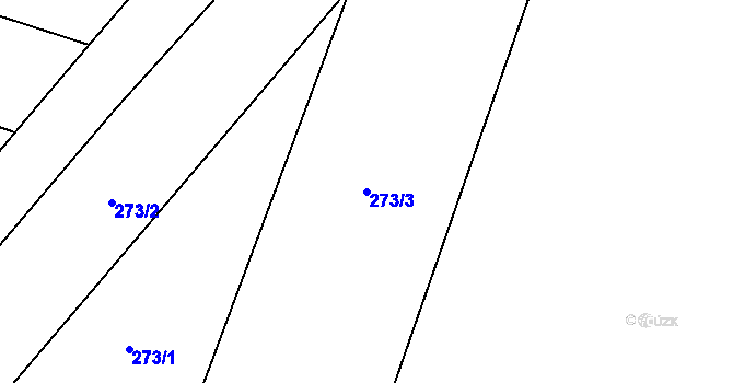 Parcela st. 273/3 v KÚ Jeneč u Prahy, Katastrální mapa
