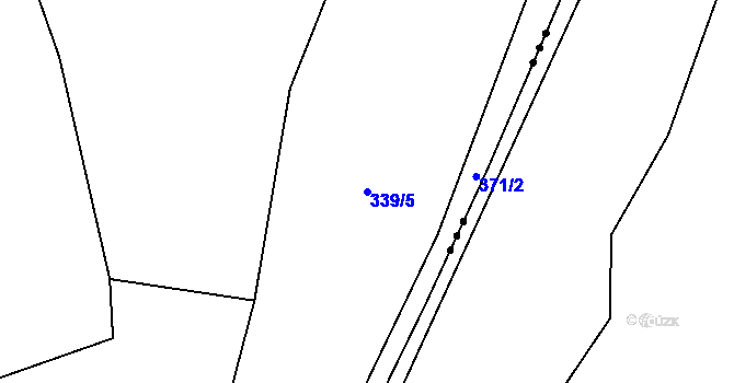 Parcela st. 339/5 v KÚ Jenichov, Katastrální mapa
