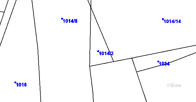 Parcela st. 1014/2 v KÚ Jeníkov u Vlašimi, Katastrální mapa