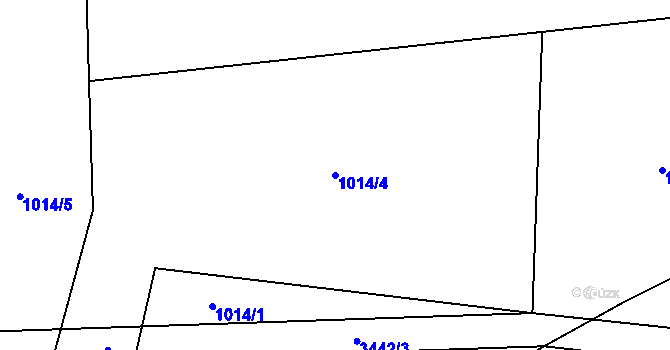 Parcela st. 1014/4 v KÚ Jeníkov u Vlašimi, Katastrální mapa
