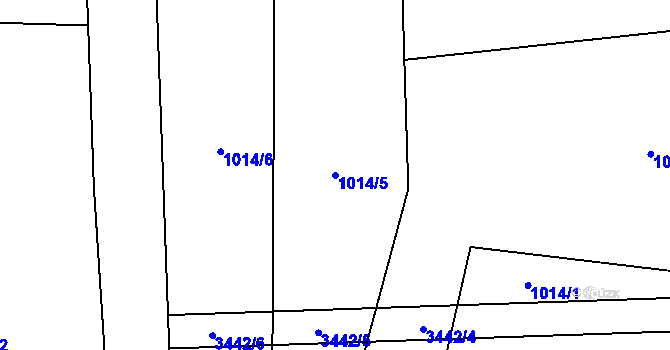Parcela st. 1014/5 v KÚ Jeníkov u Vlašimi, Katastrální mapa