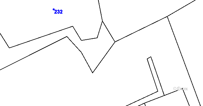 Parcela st. 236/9 v KÚ Jeníkov u Hlinska, Katastrální mapa
